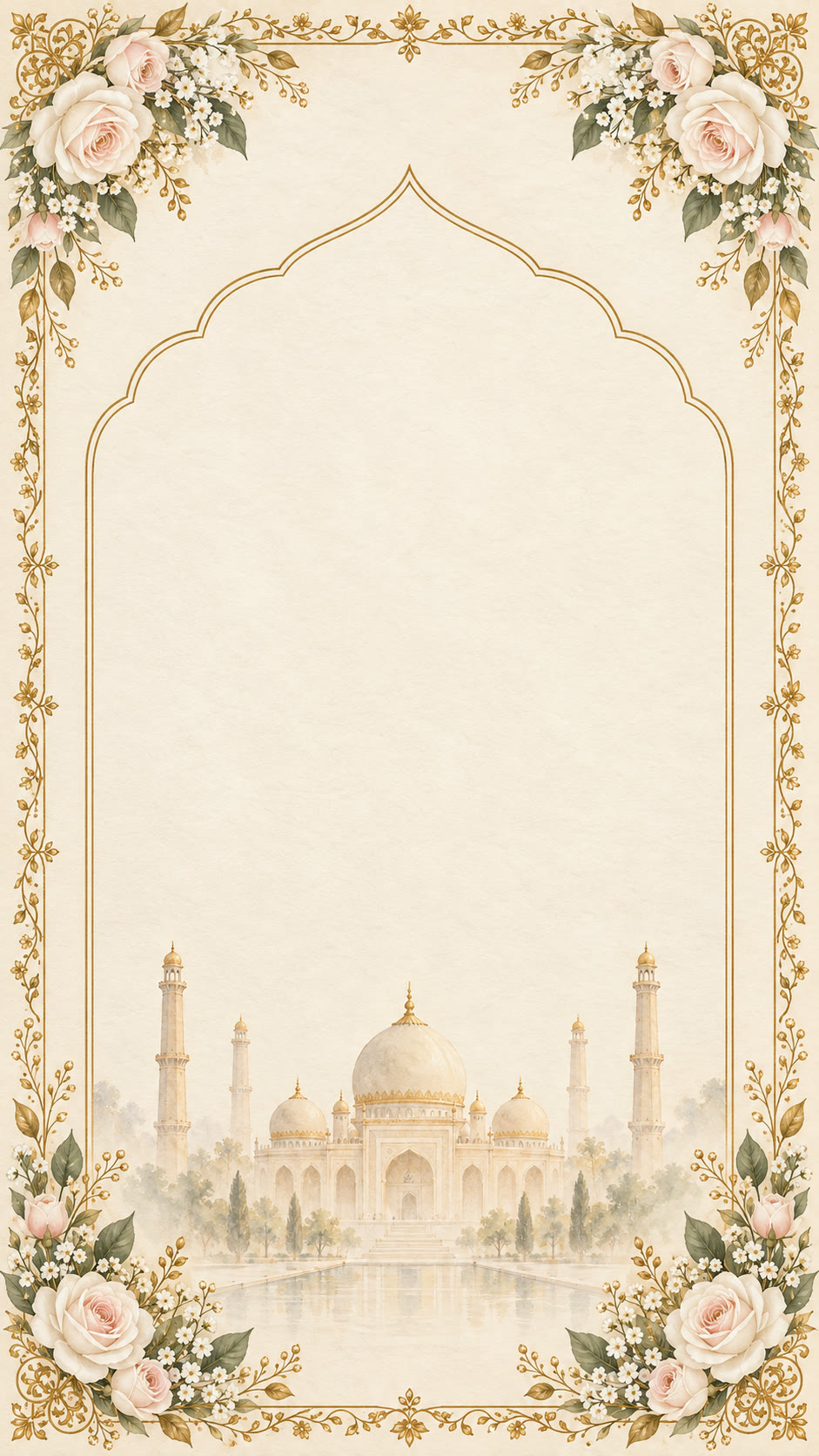 The Faakhta invitation once it has opened, with the names written in